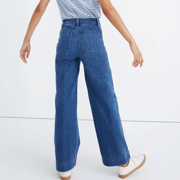 Madewell Slim Emmett Full-Length Jeans in Midland Wash size 24 (fits 25) - Picture 3 of 7